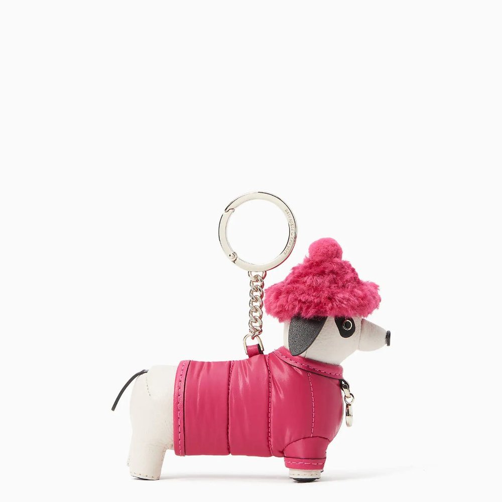 Kate Spade Claude Festive Dachshund Key Chain - Picture 2 of 8